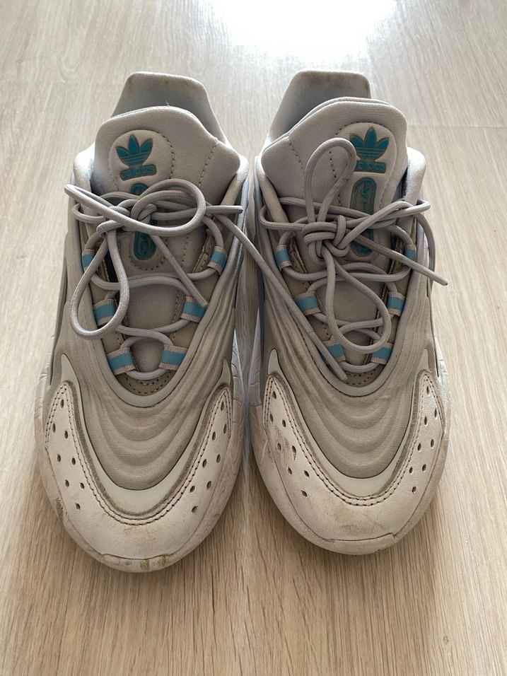 Beyaz Bağcıklı Kadın Spor Ayakkabı - Görsel 4