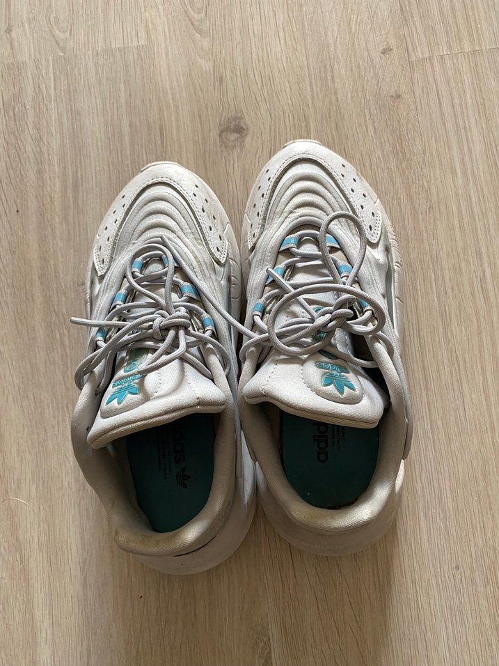 Beyaz Bağcıklı Kadın Spor Ayakkabı - Görsel 3