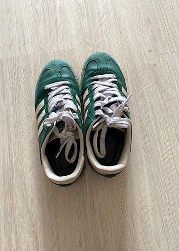 Yeşil Bağcıklı Kadın Spor Ayakkabı - Görsel 4