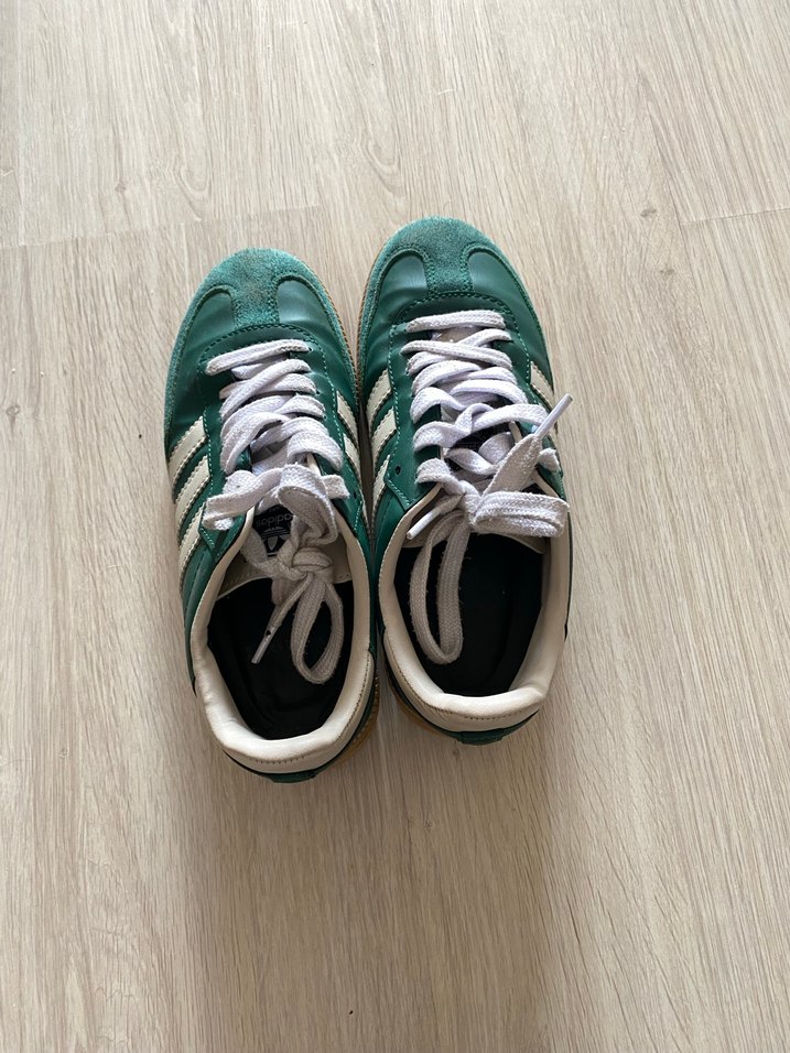 Yeşil Bağcıklı Kadın Spor Ayakkabı - Görsel 4