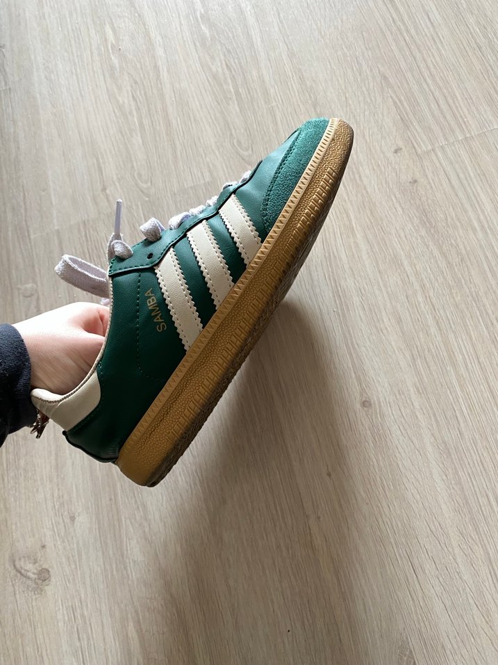 Yeşil Bağcıklı Kadın Spor Ayakkabı - Görsel 3