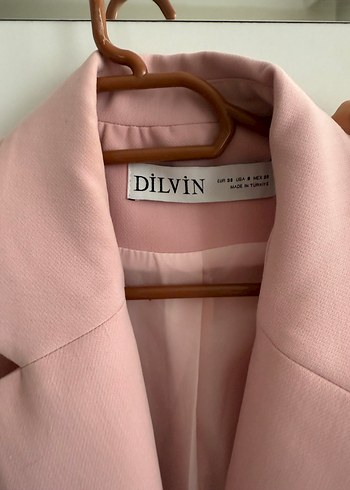 Pembe Düğmeli Kadın Blazer - Görsel 4