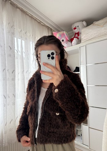 Kahverengi Kürklü Kadın Kışlık Mont - Görsel 2