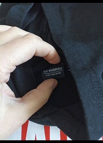 5 Yaş Beden siyah Renk Marvel baskılı sweatshirt