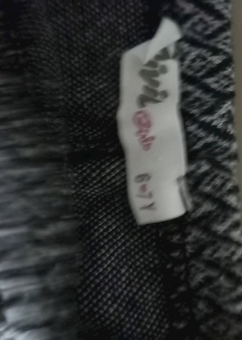 Civil Kız Çocuk Gri Pilili Tayt - Görsel 4