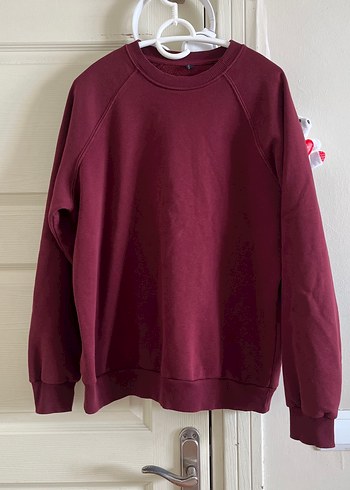 Bordo Kadın Basic Sweatshirt