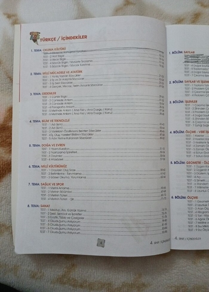 4.Sınıf Tüm Dersler Soru Bankası - Görsel 2