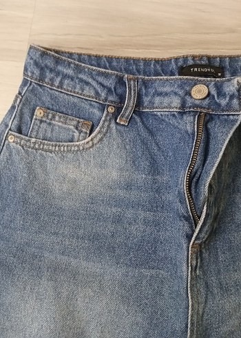 Trendyol & Milla Bol Kesim Mini Mavi Denim Şort