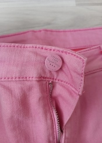 44 Beden Pembe Kadın Mini Bermuda Şort