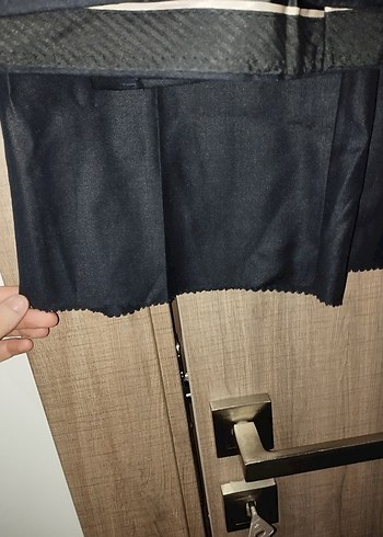 Erkek Lacivert Kemerli Ofis Pantolonu - Görsel 2