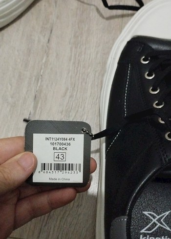 Siyah Bağcıklı deri görünümlü erkek ayakkabı - Görsel 2