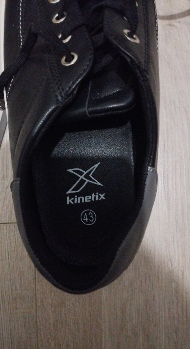 Siyah Bağcıklı deri görünümlü erkek ayakkabı - Görsel 3