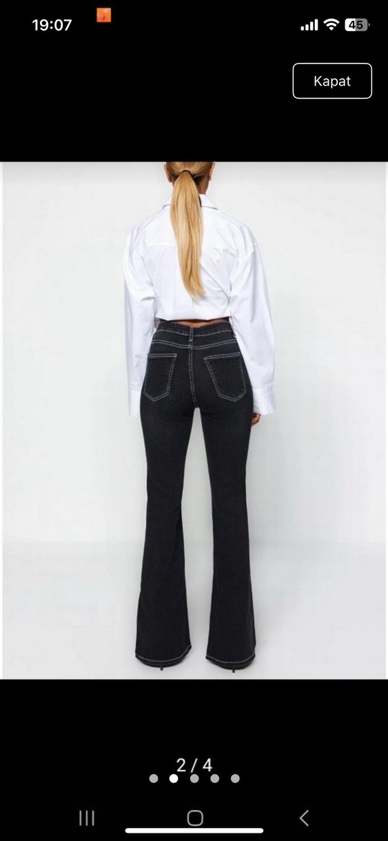 İspanyol paça jean - Görsel 2