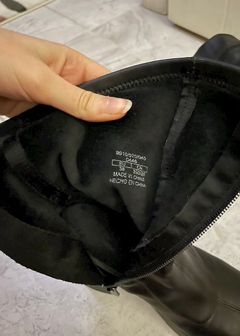 Siyah Platform Topuklu Gotik Kadın Bot - Görsel 2