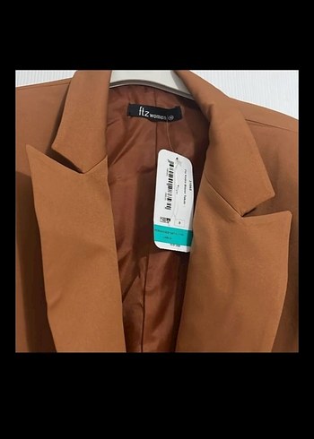 Kahverengi Süet Midi Kadın Blazer Ceket son fiyatıdır - Görsel 2