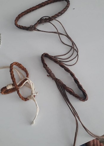 Zincir Detaylı Turkuaz Deri Erkek Aksesuarı - Görsel 2