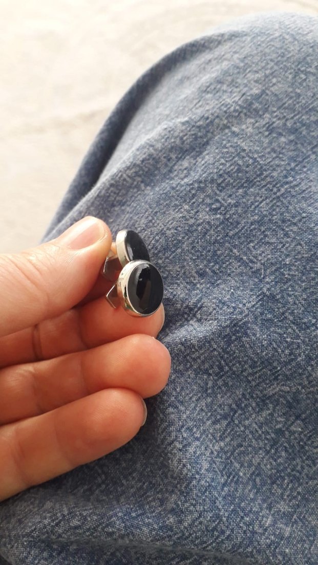 Zincir Detaylı Turkuaz Deri Erkek Aksesuarı - Görsel 5