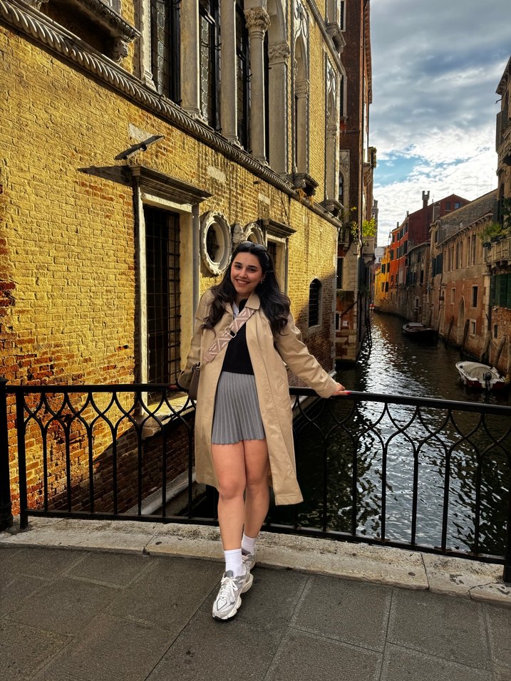 Bej Midi Kadın Keten Trençkot - Görsel 4