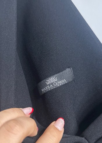 Siyah Drapeli Uzun Abiye Elbise - Görsel 4