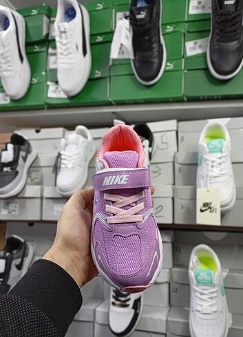34 Beden mor Renk Nike lila kız çocuk spor ayakkabı 