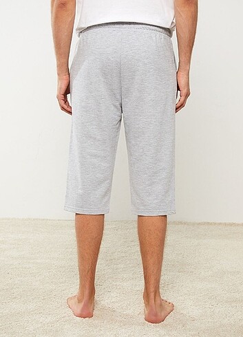 Gri Standart Kalıp Erkek Pijama Alt Şort - Görsel 7