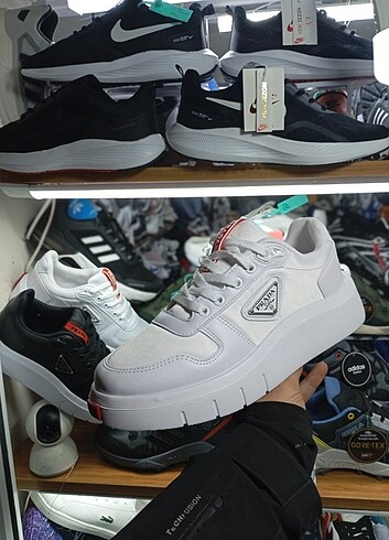 Orjinal prada Milano erkek spor ayakkabı  - Görsel 8