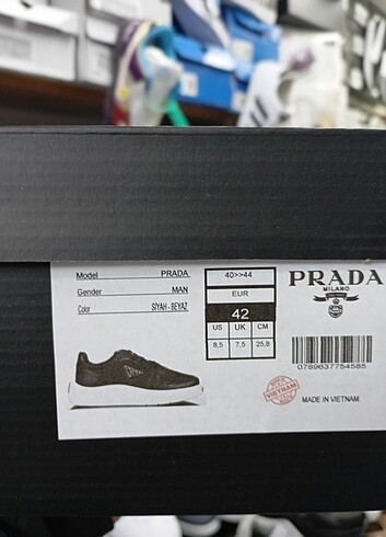 Orjinal prada Milano erkek spor ayakkabı  - Görsel 9