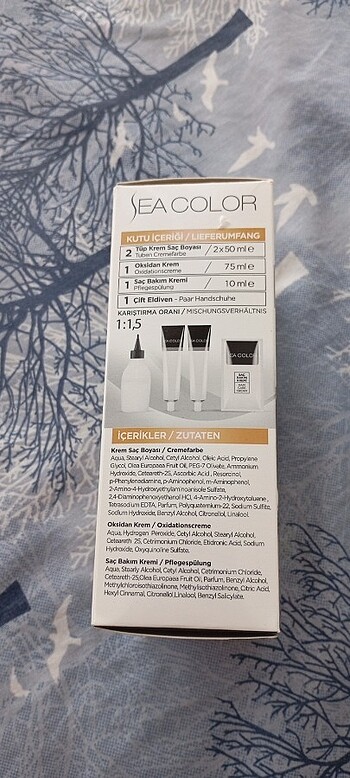 Sea color saç boyası 2 tüp koyu kumral 6.0  - Görsel 5