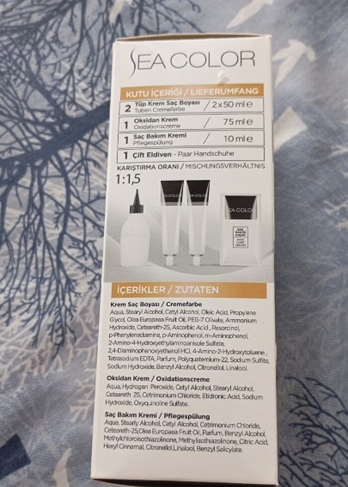 Sea color saç boyası 2 tüp koyu kumral 6.0  - Görsel 5