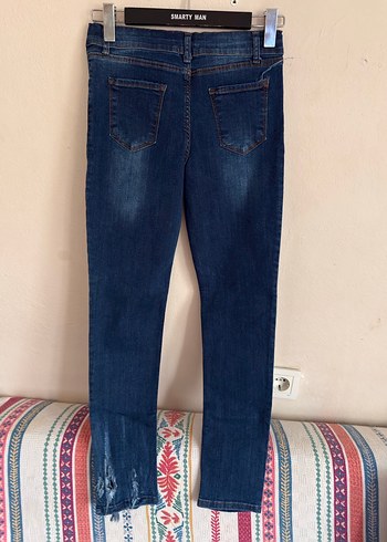 13-14 Yaş Beden mavi Renk Çocuk Mavi Normal Boy Kot Pantolon