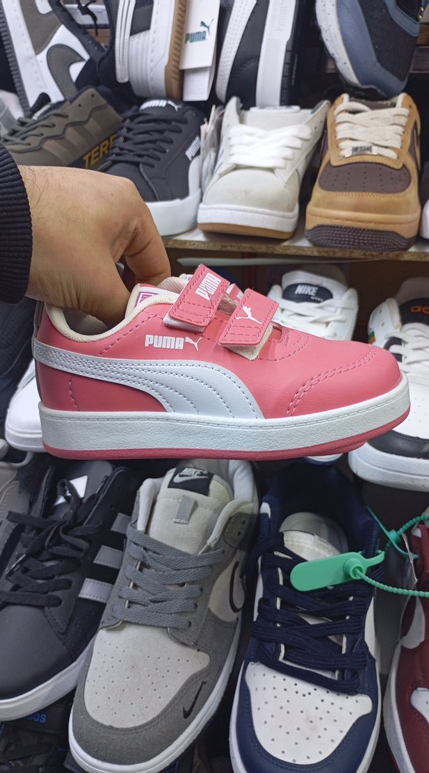 Kız Çocuk Pembe Puma Spor Ayakkabı - Görsel 2