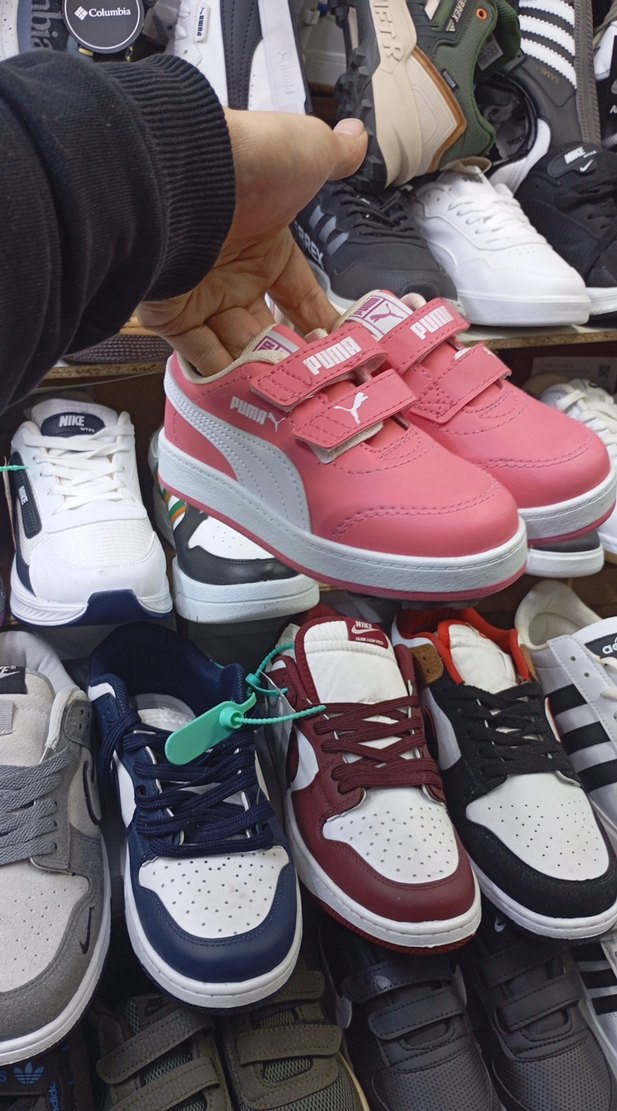 Kız Çocuk Pembe Puma Spor Ayakkabı - Görsel 4