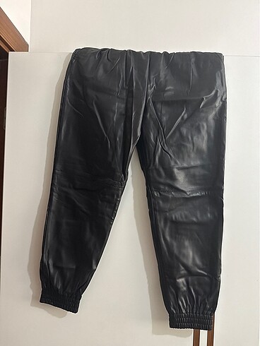 Zara Zara Deri Jogger Pantolon