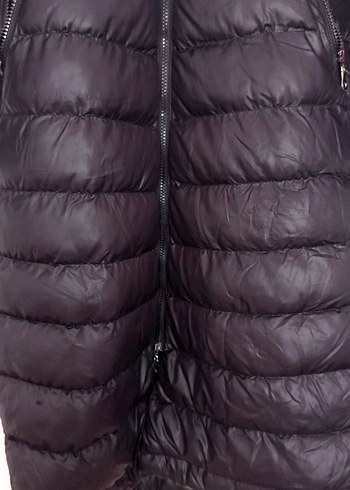 Kürk Detaylı Uzun Kadın Kışlık Mont - Görsel 3