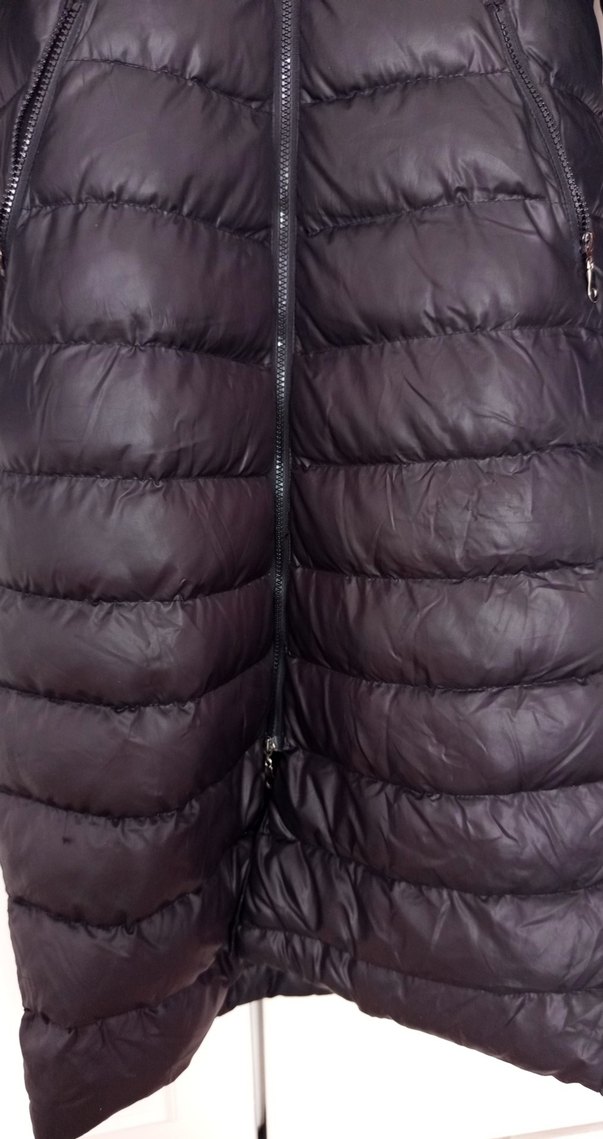 Kürk Detaylı Uzun Kadın Kışlık Mont - Görsel 3