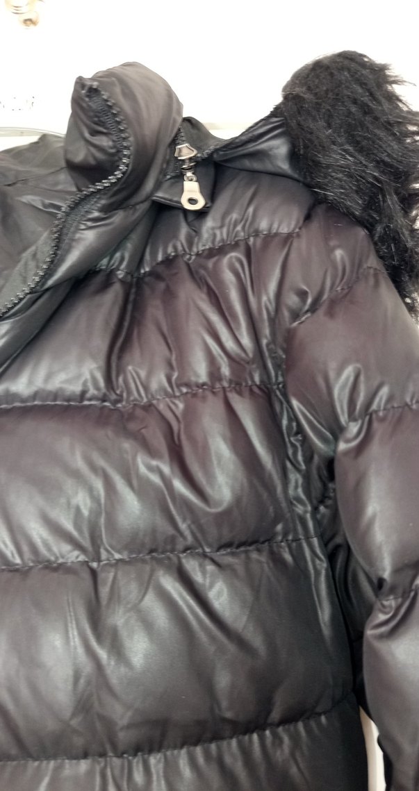 Kürk Detaylı Uzun Kadın Kışlık Mont - Görsel 5