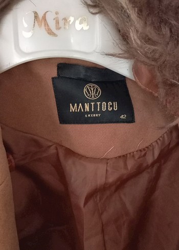 Kahverengi Kadın Süet Uzun Kürklü Kaban - Görsel 10