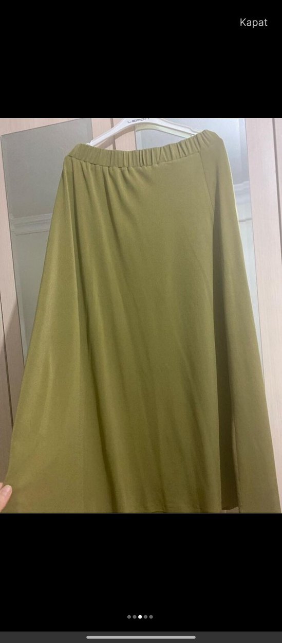 Haki Uzun Kollu Salaş Tunik - Görsel 2