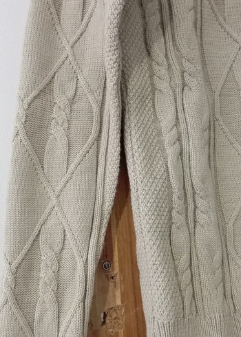 Bej Örgü Kadın Kazak - Görsel 2