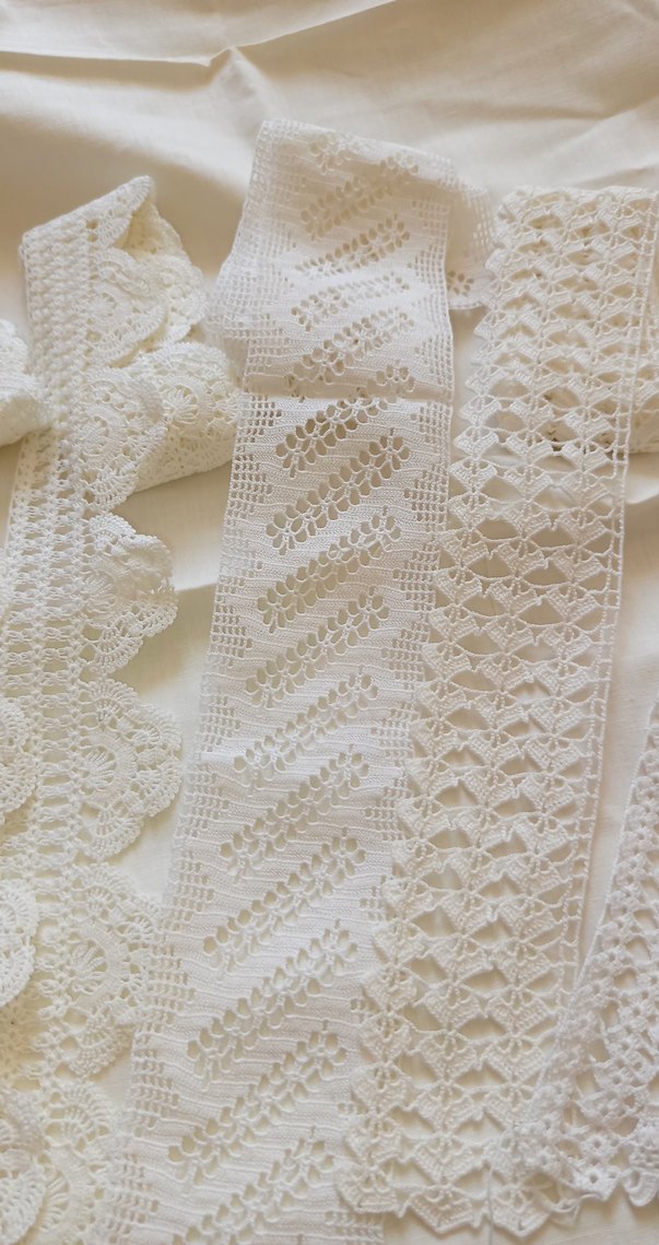 Bohem Tarzda Beyaz Dantel Şeritler - Görsel 3