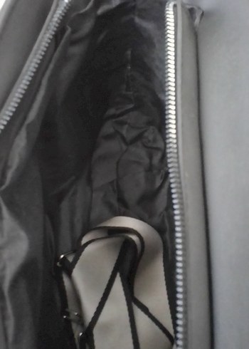 Siyah Deri Kadın El Çantası - Görsel 4