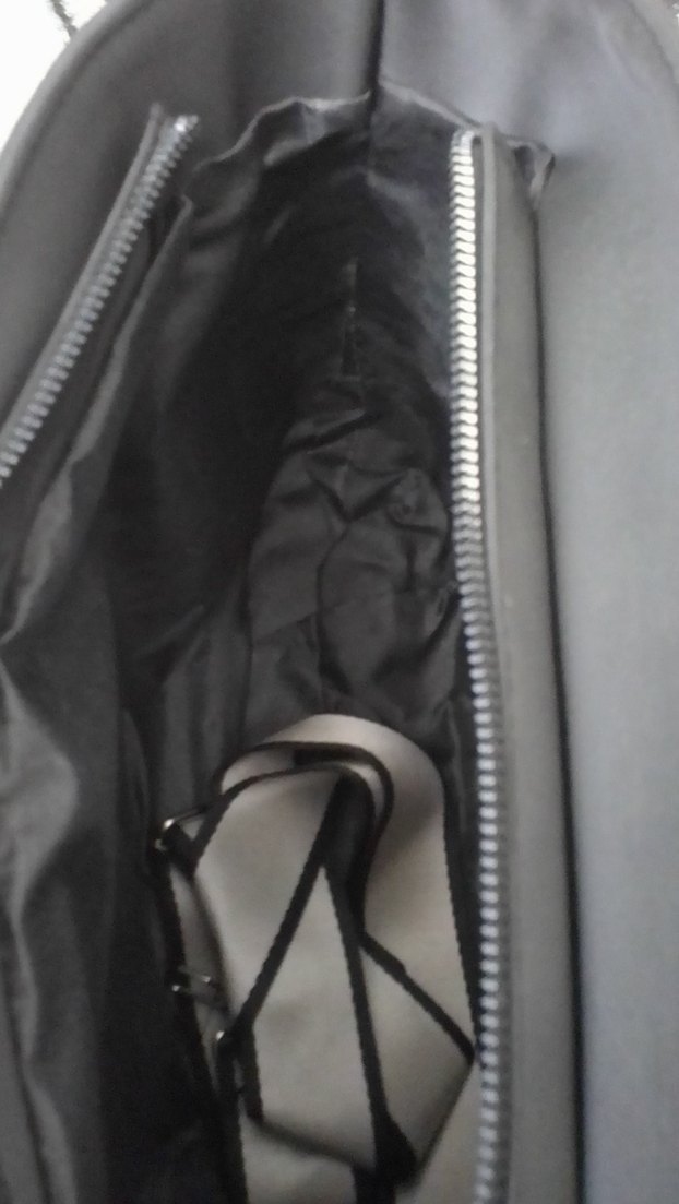 Siyah Deri Kadın El Çantası - Görsel 4