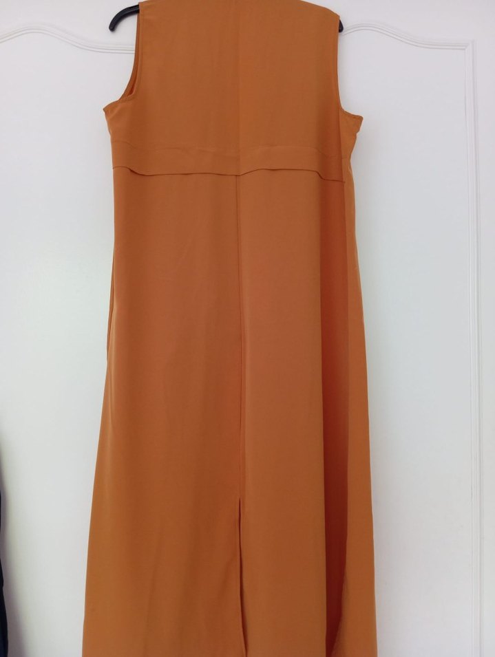 Drapeli Uzun Kolsuz Kadın Yelek - Görsel 4