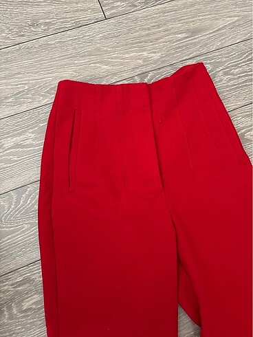 Zara Kırmızı havuç pantolon zara