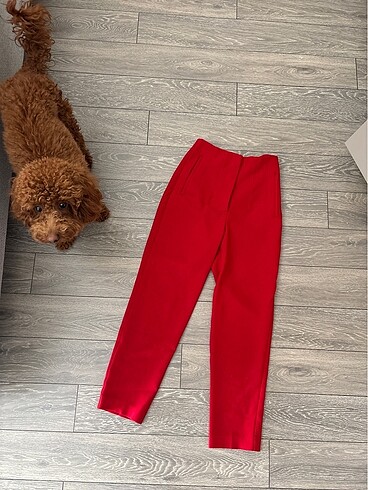 Kırmızı havuç pantolon zara