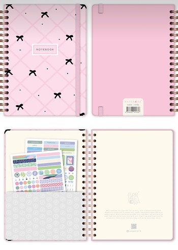 PAPERORA 17x24 çizgisiz defter - Görsel 2