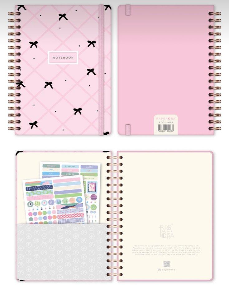 PAPERORA 17x24 çizgisiz defter - Görsel 2