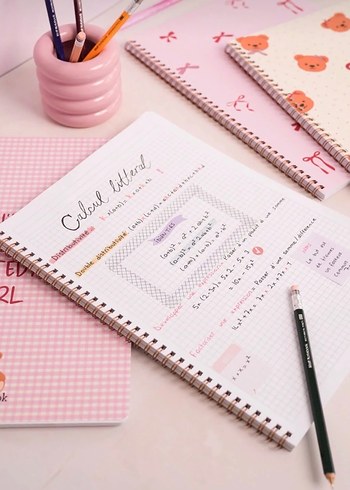 Matt notebook kareli a4 defter - Görsel 2