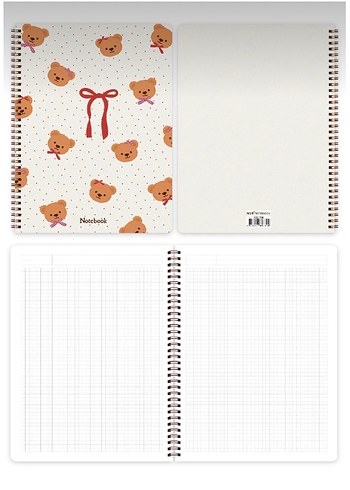 Matt notebook 3 adet a4 kareli defter - Görsel 3