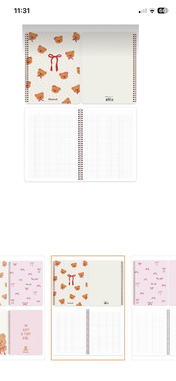 Matt notebook 3 adet a4 kareli defter - Görsel 2